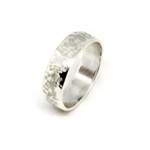 Bague large scintillante en Argent 925