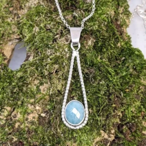 collier amazonite en argent