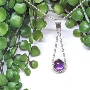 Collier Améthyste serti en étoile en Argent 925
