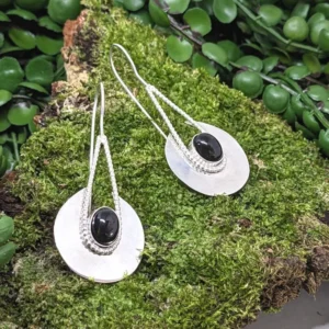 Boucles d'oreilles Onyx en Argent 925﻿​
