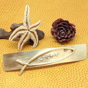Barrette or poisson pour cheveux