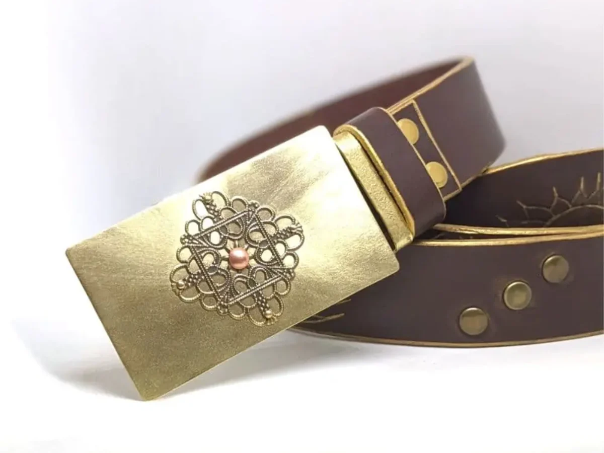 Boucle De Ceinture Squelette Main - Style Western - Largeur 40mm - Neuf Sans étiquette
