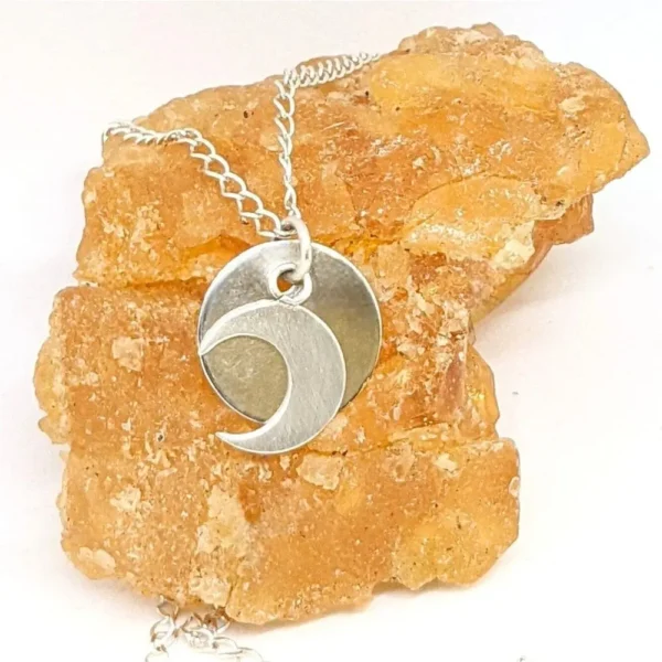 collier pendentif terre et lune