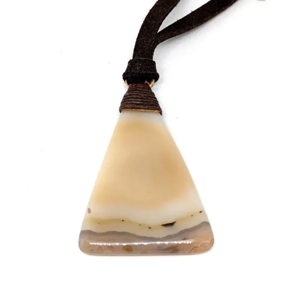 pendentif triangle jaspe