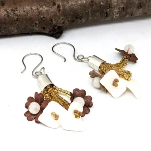 boucles d'oreilles en coquillage