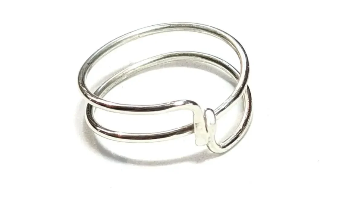 Bague Anneau En Argent Massif 925, Taille 52 - Occasion