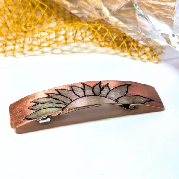 barrette soleil argent
