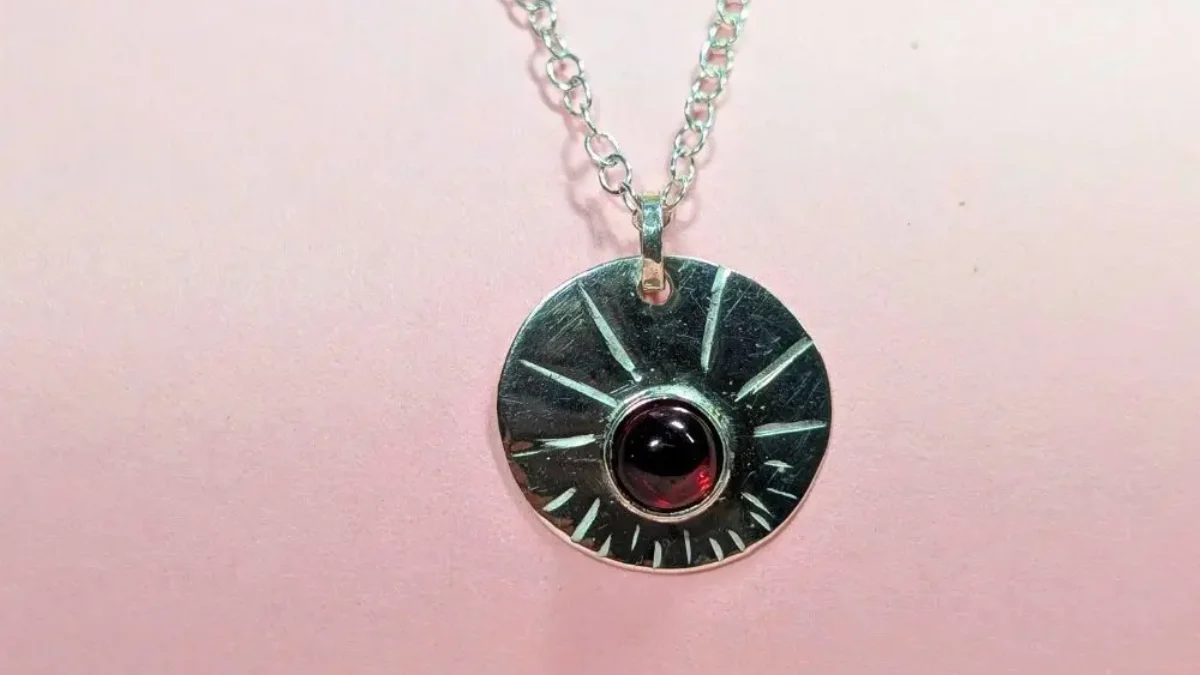 Collier Grenat En Argent Sterling 925 Pour Femmes - Bijou Neuf Avec étiquettes