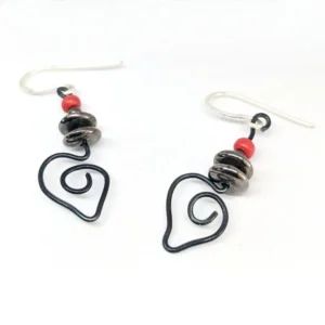 Promotions 70 boucles d'oreilles coeur et perles d'acier