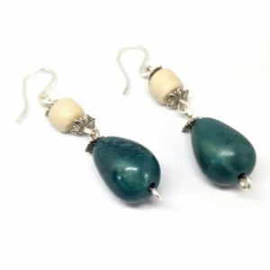 Promotions 63 boucles d'oreilles perles en tagua