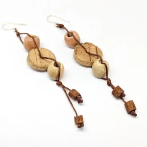 Promotions 75 boucles d'oreilles roues en liège