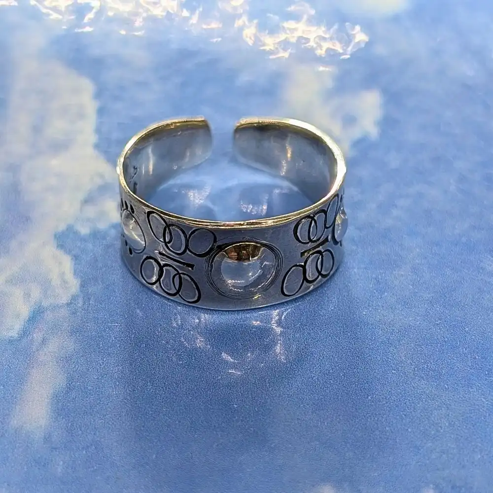 BAGUE ETHNIQUE RÉGLABLE en argent 925 3 bague ethnique réglable en argent 925
