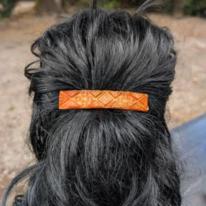 grande barrette couleur ambre