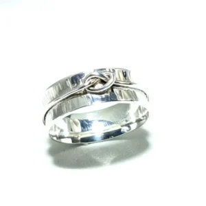 Bague spinner nœud infini en Argent 925
